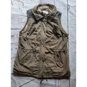 Snobbish Collection Women’s Brownish Faux Fur Vest No Hood XL